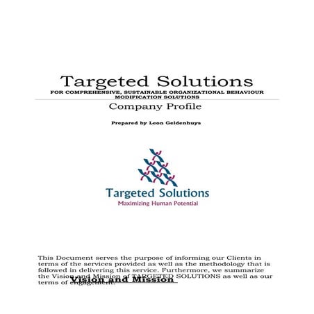Targeted Solutions BMS Profile