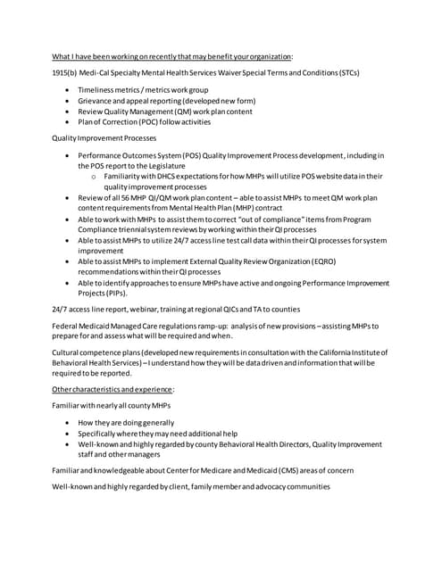 How I may be able to help your orga...