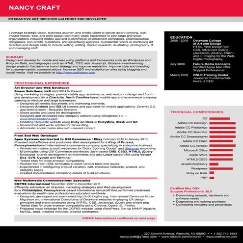 ncraftresume2015