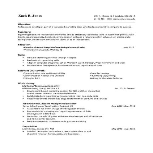 DU Resume | RTF