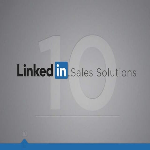 10 Tips to help you maximize your LinkedIn sales profile.
