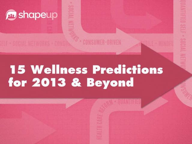 15 Wellness Predictions for 2013 an...