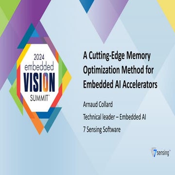 “A Cutting-edge Memory Optimization Method for Embedded AI Accelerators,” a P...