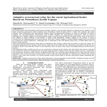 Adaptive overcurrent relay for the rural Agricultural feeder Based on Niranth...
