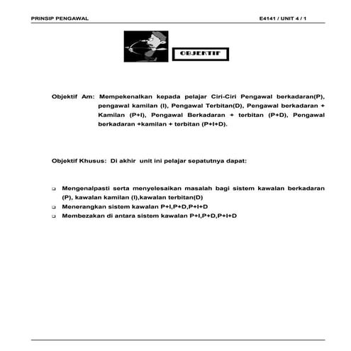 E4141 sistem kawalan 1 unit4