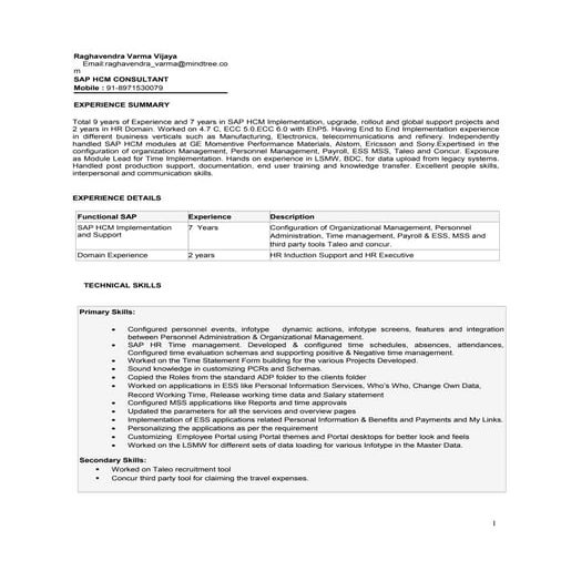 Raghavendra Varma_SAP HR Resume