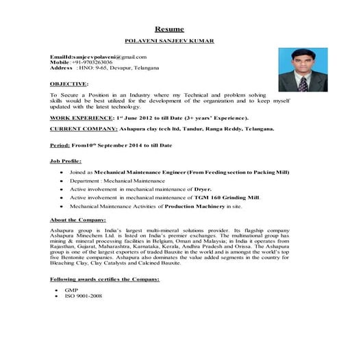 Sanjeev Resume (1)
