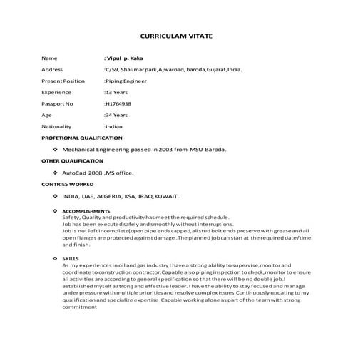 CV _vipul kaka _updated