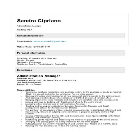 CV 1 Sandra Cipriano | DOCX