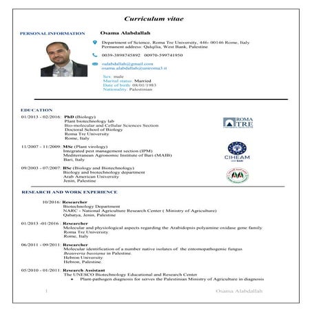 Osama Alabdallah C.V