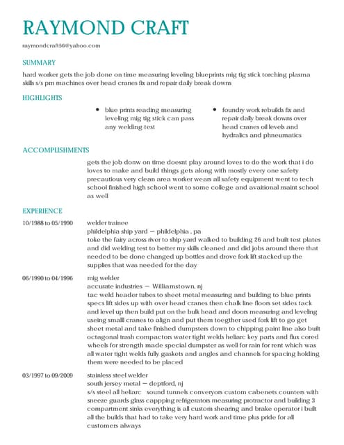 raymond craft Resume 1 PDF - E44c4b85 Ab5f 452a 8aa9 781374b2315a 160904154311 Thumbnail 