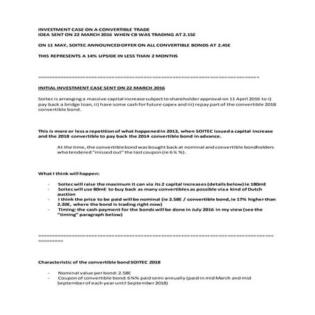 INVESTMENT CASE SOITEC 2018 CB