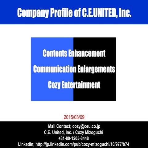 CEU Company Profile 2015 English Version
