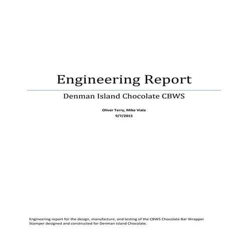 Stamping Machine Report