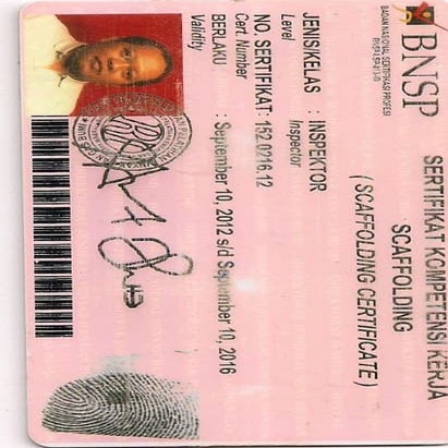 scaffolding badge and certificated | PDF
