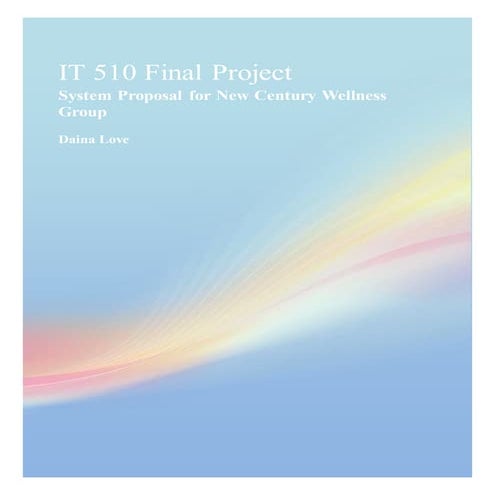 IT 510 Final Project - Daina Love