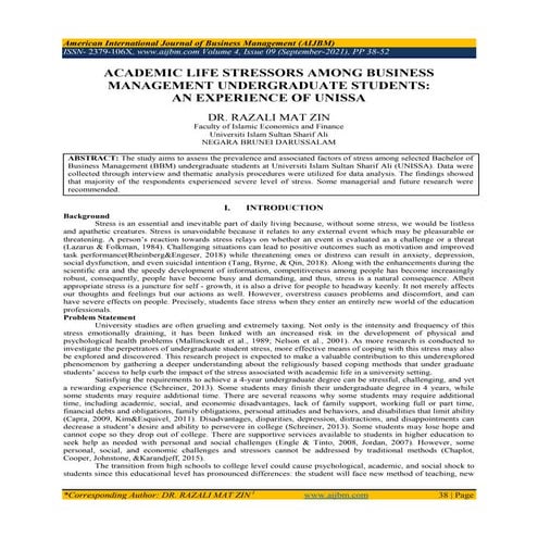 Academic Stress and coping Strategies of Filipino College Students in ...