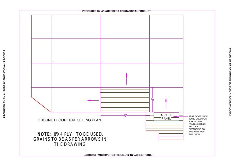 Veneer Grain Direction Plan For Ceiling