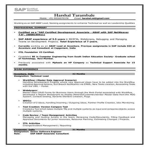 Harshal_T_ABAP_Certified_TeamLead