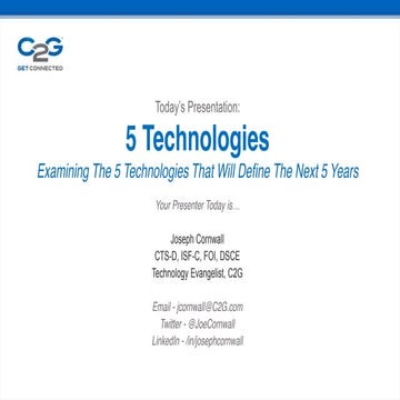 5 Technologies 5 Years