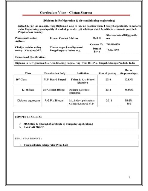 Industrial training letter format