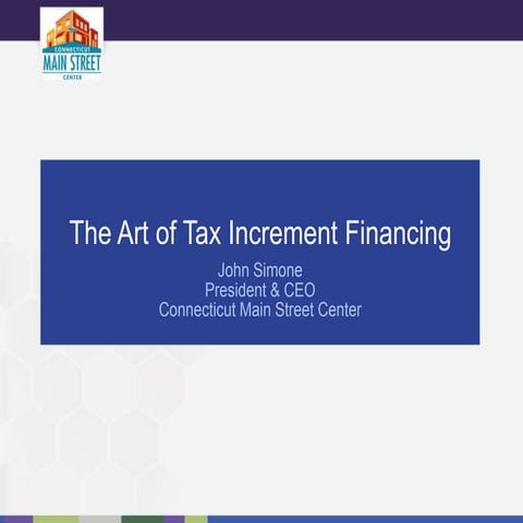 Tax Increment Financing | PPT