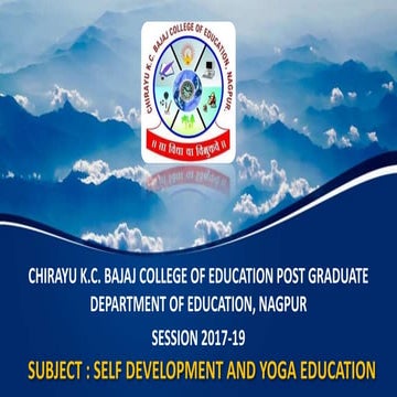 self development and yoga education