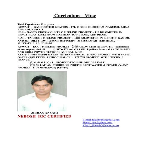 HSE Manager CV | PDF
