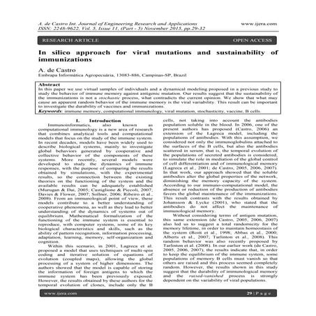 In silico approach for viral mutations and sustainability of immunizations