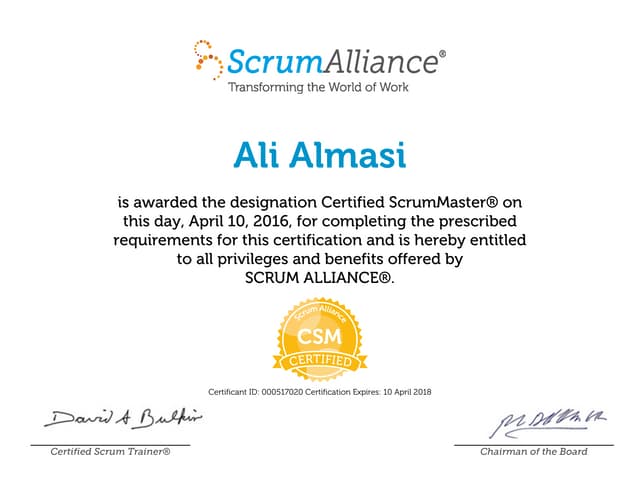 Ali Almasi-ScrumAlliance_CSM_Certif...