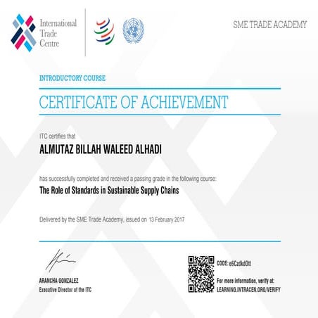 The Role of Standards in Sustainable Supply Chains_Certificate of ...