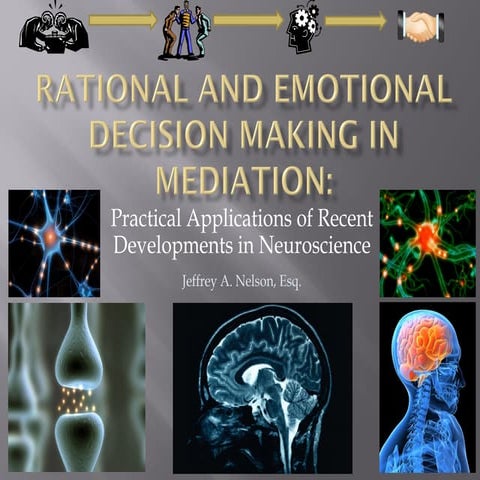 Emotion and Decision Making in Mediation - A Cognitive Approach