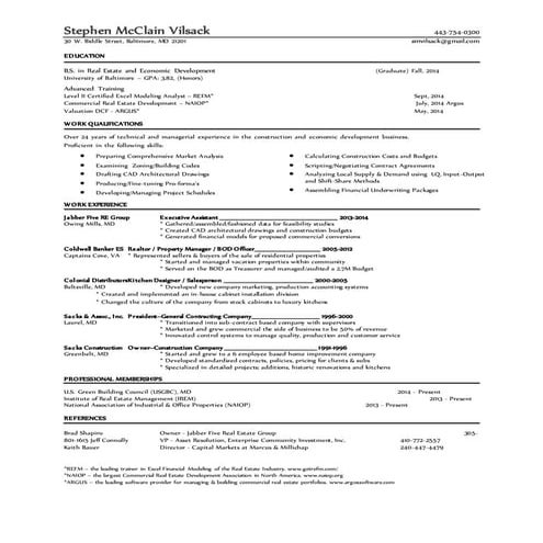 Stephen M. Vilsack - Resume 11.22.14