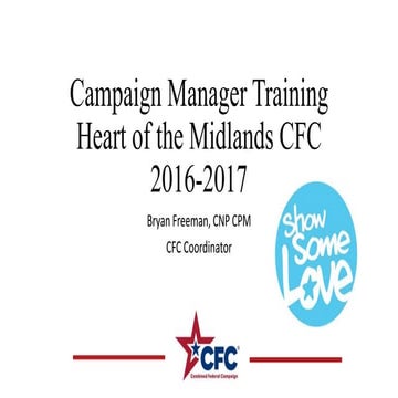 Campaign Manager Training 2016