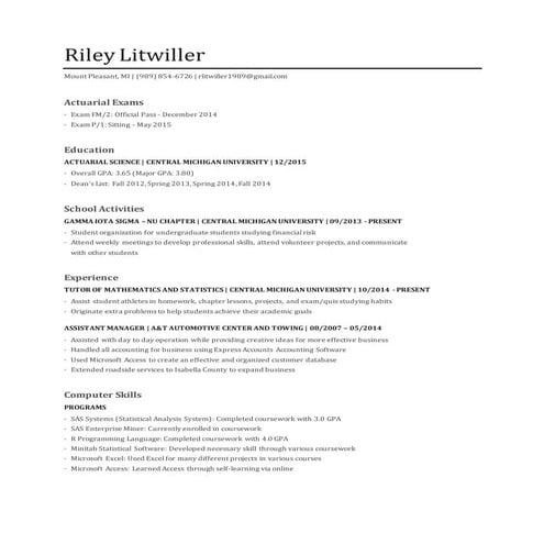 vladine Roche Resume | DOC