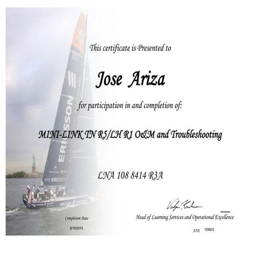 EricssonTrainingCert-159603 | PDF