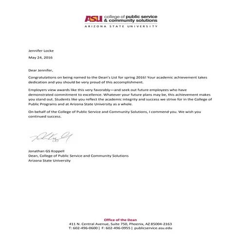 Deans List | PDF