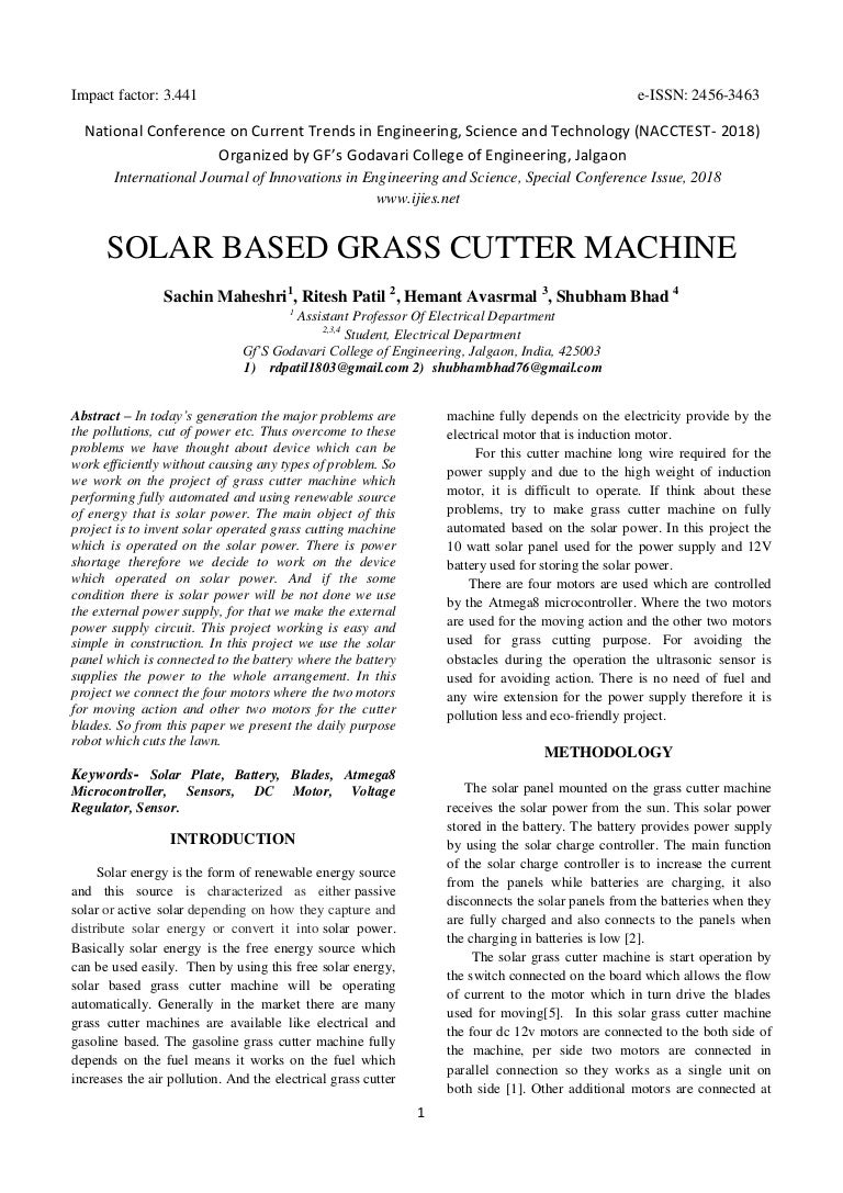 Literature review of lawn mower image