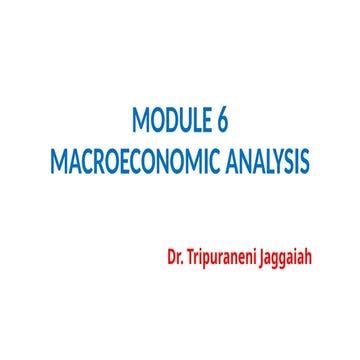 macroeconomic analysis macroeconomic analysis intraduction