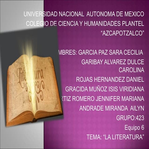 La literatura de 1940 a 1970