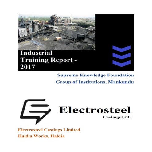 Industrial Training at Electrosteel