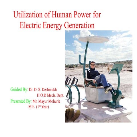 HUMAN POWER OPERATED DEVICES