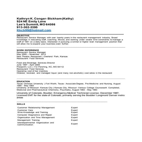 Resume Ken Wheeler | DOCX