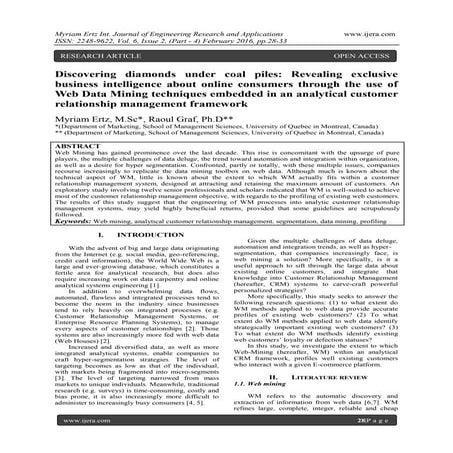 Discovering diamonds under coal piles: Revealing exclusive business intellige...