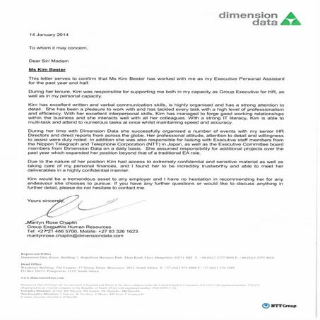 Reference Letter (Kim Bester) DD