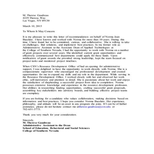 Gaudreau Recommendation