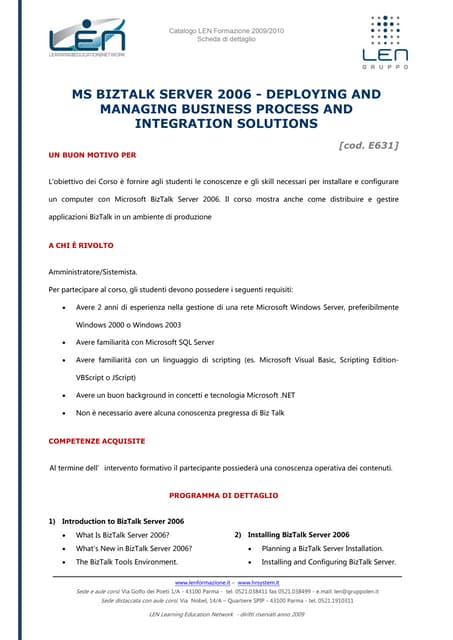 Ms biztalk server 2006 deploying and managing business process and integratio...