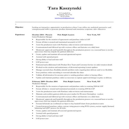 Tara Kaszynski Resume | PDF