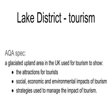 Fcase study: aqa gcse geography physical landscapes in the uk: lake district ...