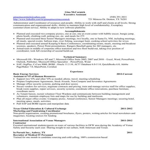 Annette Thompson Resume | PDF